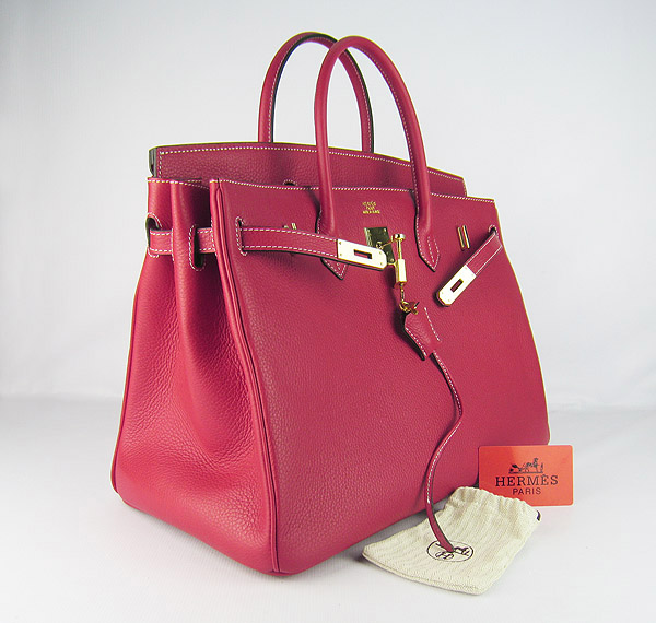 Replica Hermes Birkin 40CM Togo Bag Red 6099 Online - Click Image to Close